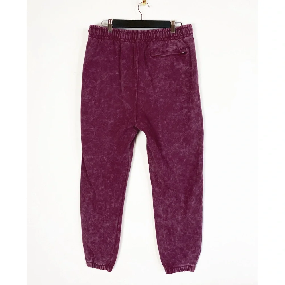 Jordan Flight Fleece Mens Washed Pants Maroon Jogger Pants size L